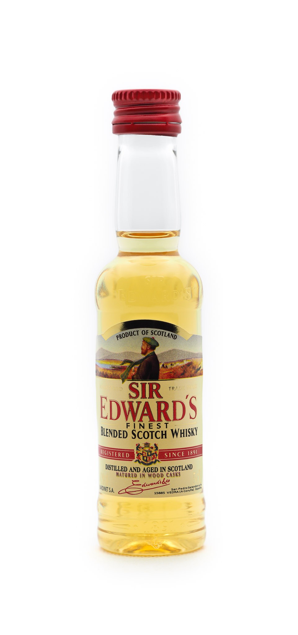 ✓✓✓ Mini bouteille de whisky SIR EDWARDS au meilleur prix