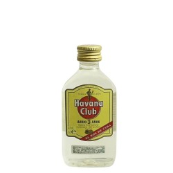 Mini botella Ron blanco HAVANA CLUB 3 años