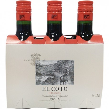 Small bottle Red Wine El Coto 37,5CL