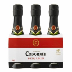 Pack 3 Small bottles Cava Codorniu Benjamin Seco