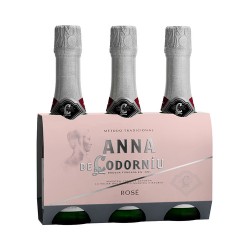 Pack 3 Botellas pequeñas Cava Anna de Codorniu Rose