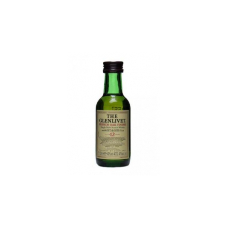 Botellita Miniatura Whisky Glenlivet 12 Años