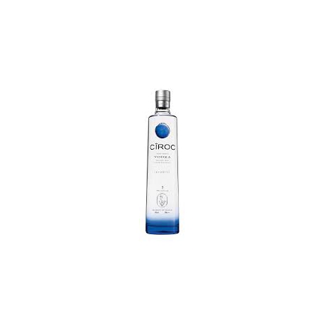 Bouteille de vodka CIROC. Mini bouteille en verre de vodka premium.